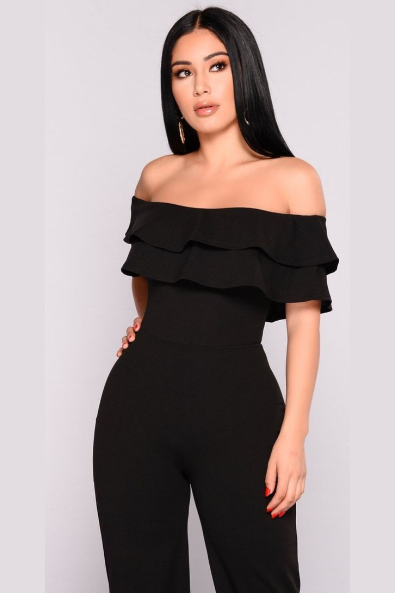 Enterizo Elegante Strapless con Boleros NEGRELI