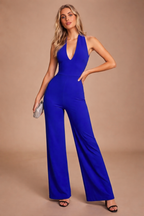 Enterizo Elegante Escote Profundo Espalda Descubierta