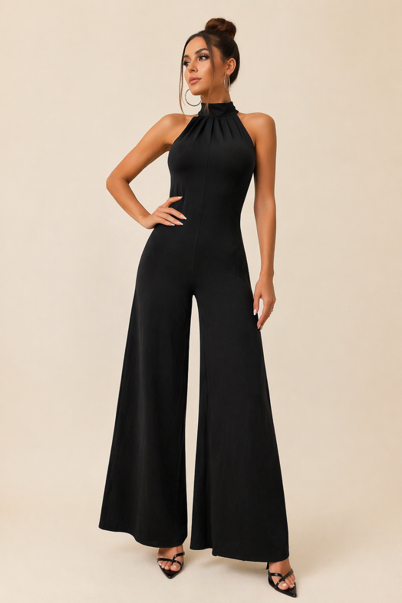 Enterizo Elegante Halter Cuello Alto