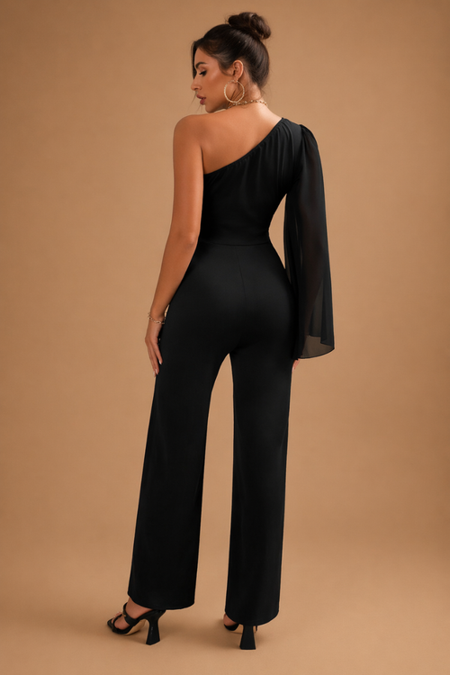 Enterizo Elegante Un Hombro Estilo Sofisticado