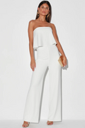 Enterizo Strapless Elegante Corte Recto