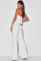 Enterizo Strapless Elegante Corte Recto